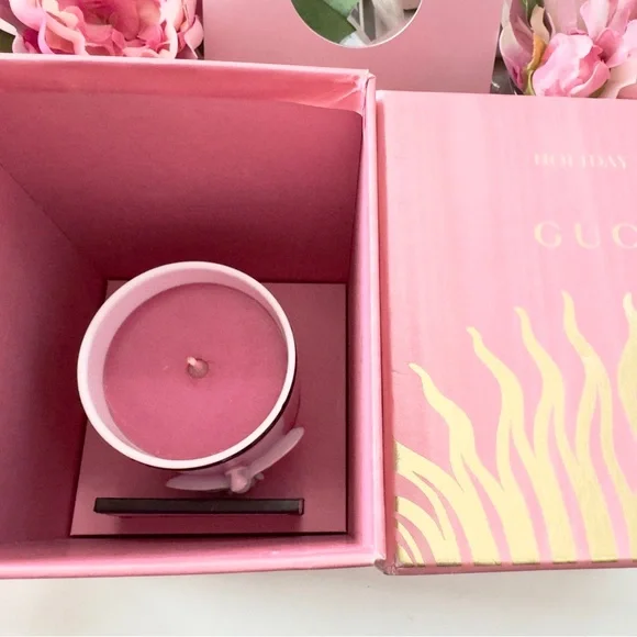 Gucci Pink Porcelain Bee Candle - Picture 7 of 9